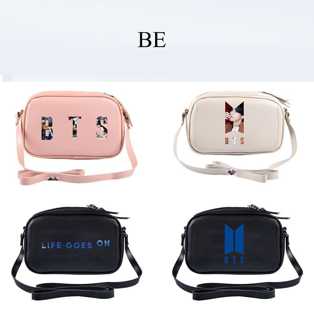 Pinklips Shopping BTS Bangtan Boys KPOP Theme Fan Art Black Leather  Siling/Side Bag -PINKHANGBTS_01_GOLDEN : Amazon.in: Bags, Wallets and  Luggage