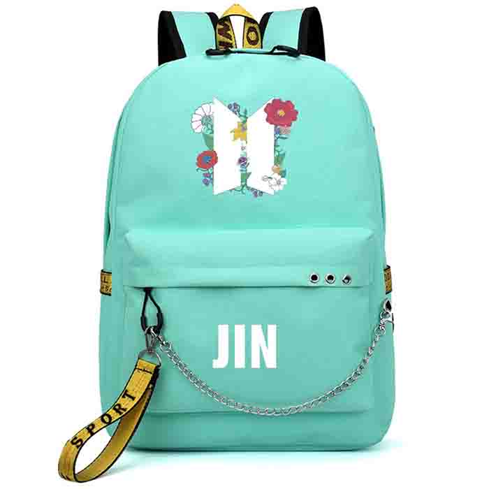 K-pop BTS Backpack Love Yourself Student Schoolbag Jimin Suga Jin