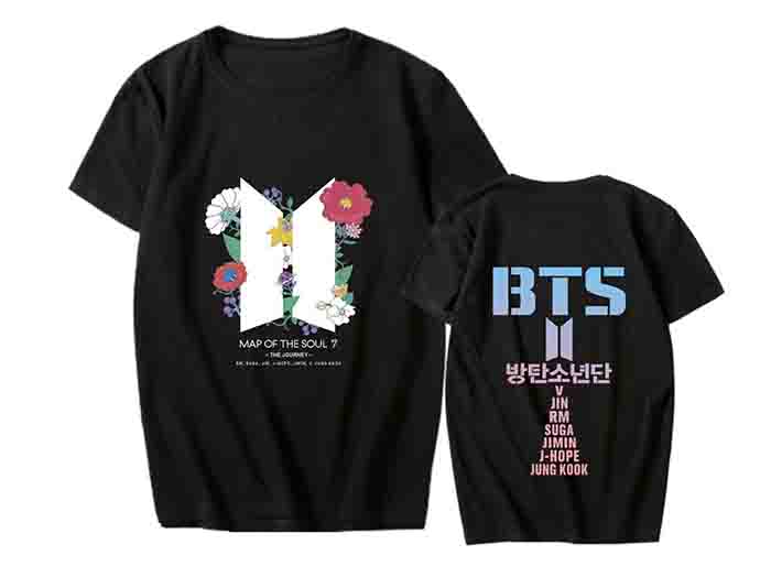 BTS MAP OF THE SOUL 7 THE JOURNEY T-Shirt [bt21-map-of-the-soul-7-t ...