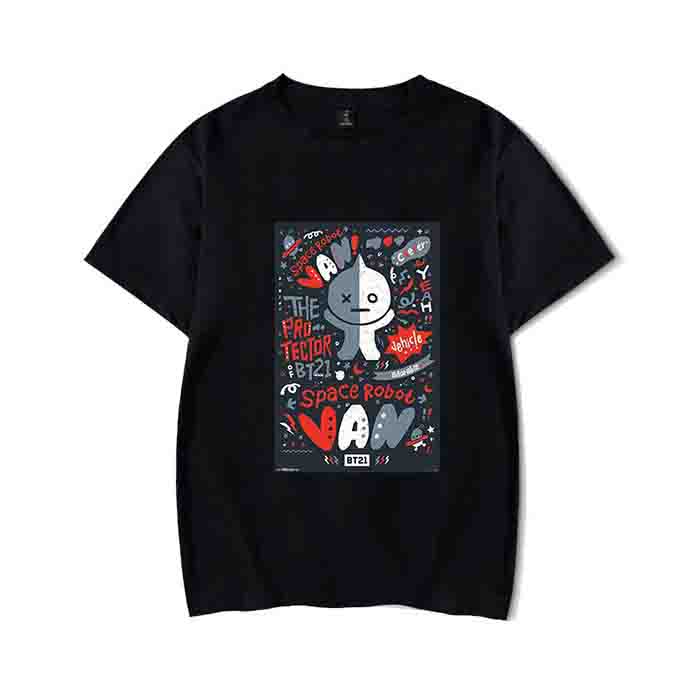 BT21 Round Neck T-shirt [bt21-round-neck-t-shirt] - $22.99 : #1 BTS ...